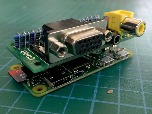 Raspberry Pi VGA, audio and composite breakout